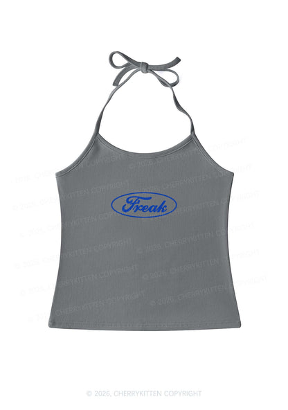 Oval Freak Y2K Halter Neck Cami Cherrykitten