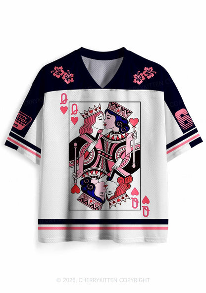 Queens Kissing Pride Y2K Sport Jersey Shirts Cherrykitten