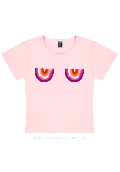 Lesbian Bxxb Y2K Baby Tee Cherrykitten