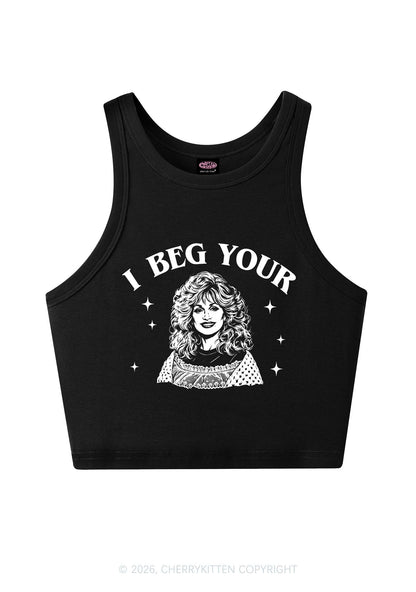 I Beg Your DP Y2K Crop Tank Top Cherrykitten