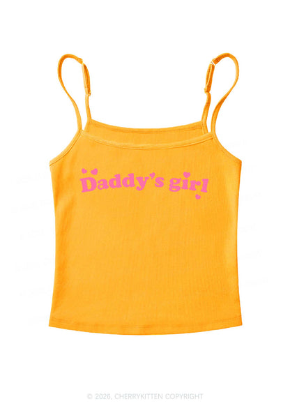 Daddys Girl Valentine's Day Y2K Spaghetti Strap Cami Cherrykitten