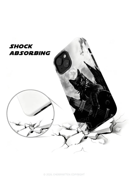 Halloween Guitar Black Cat Y2K Phone Case Cherrykitten