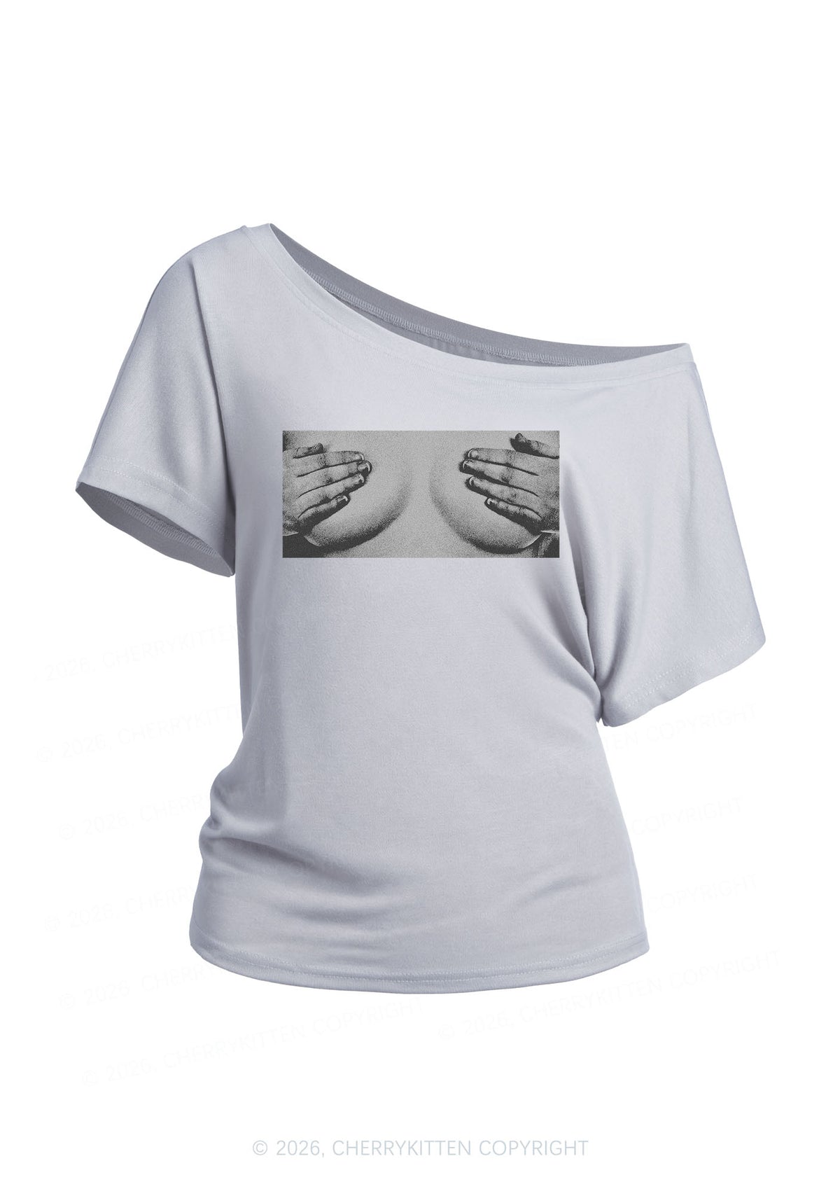 Touch Bxxbs Y2K Off Shoulder Tee Cherrykitten