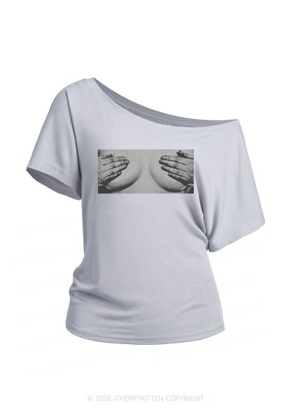 Touch Bxxbs Y2K Off Shoulder Tee Cherrykitten