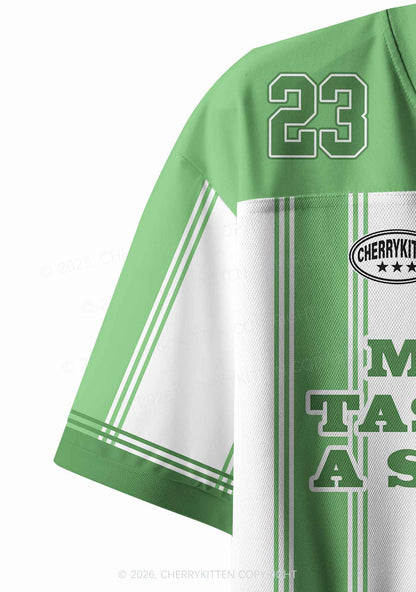 Custom My Puxxy Tastes Like Shamrock St Patricks Y2K Crop Sport Jersey Shirts Cherrykitten