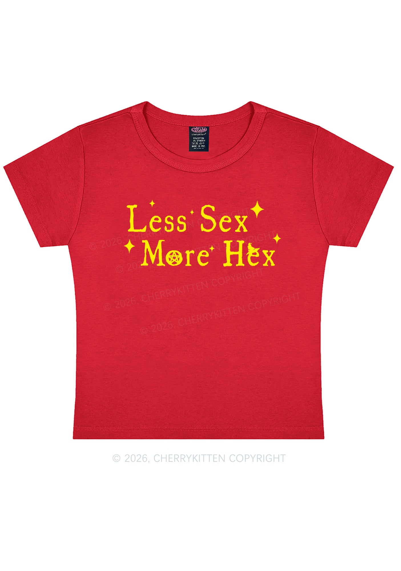Less Sx More Hex Y2K Baby Tee Cherrykitten