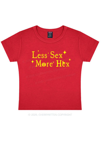 Less Sx More Hex Y2K Baby Tee Cherrykitten