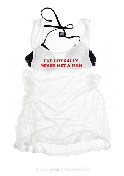 Never Met A Man Pride Y2K Sheer Boyfriend Tank Cherrykitten