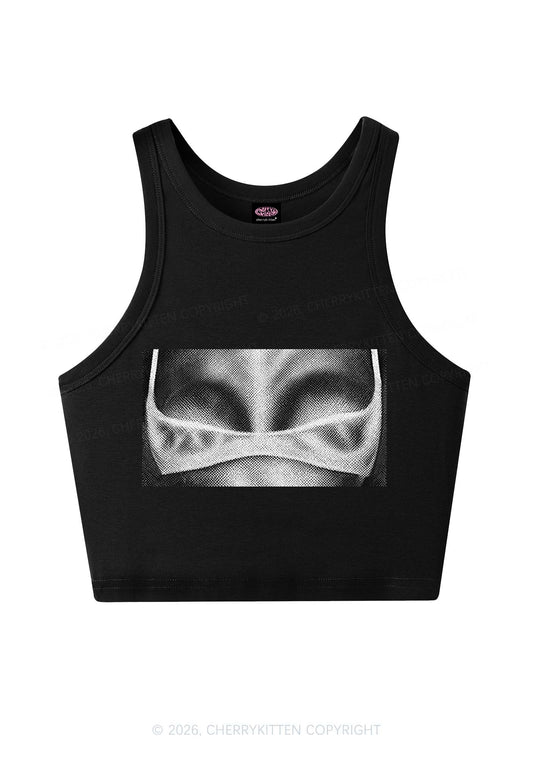 Lingerie Bxxbs Y2K Crop Tank Top Cherrykitten