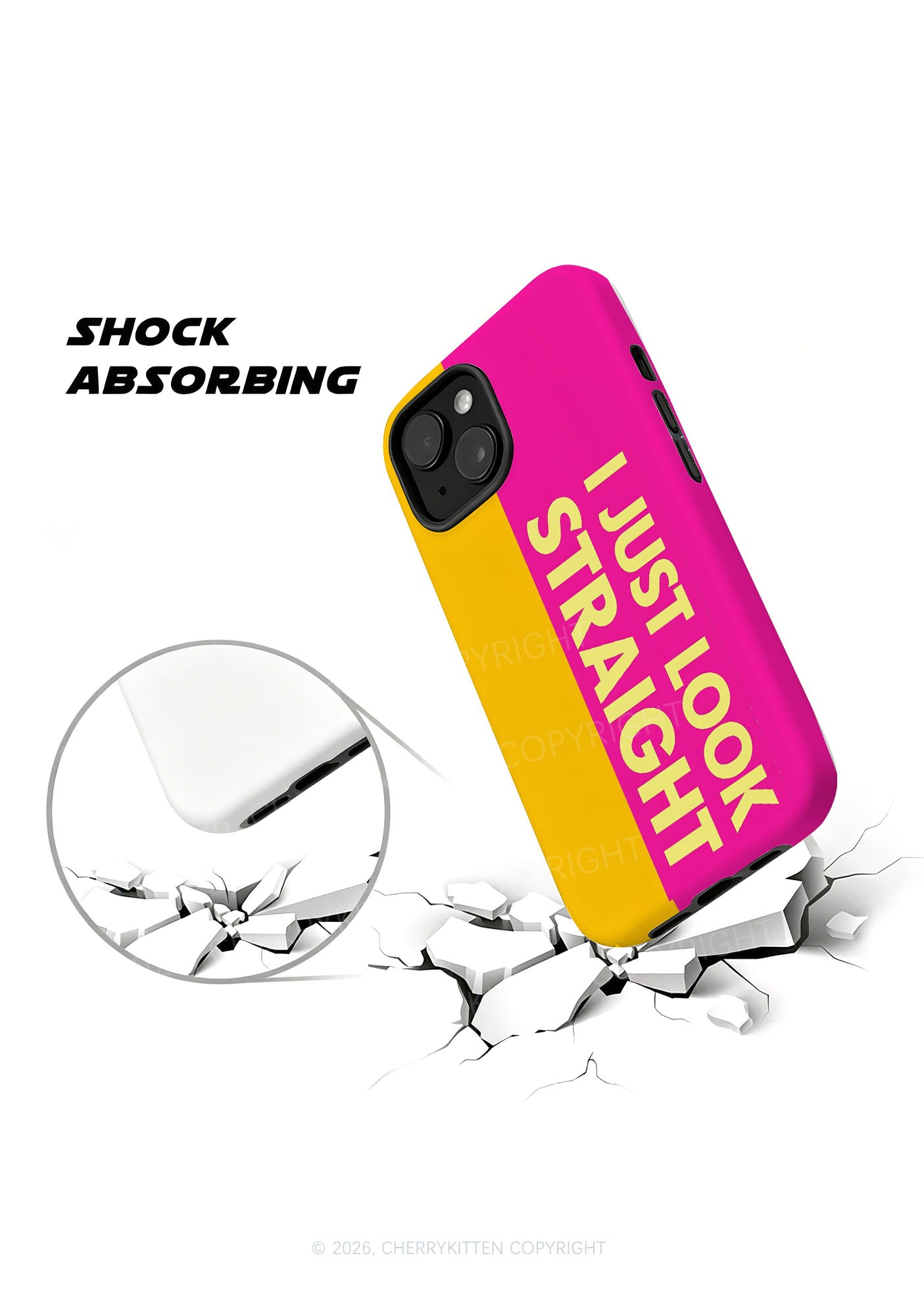 I Just Look Straight Pride Y2K Phone Case Cherrykitten
