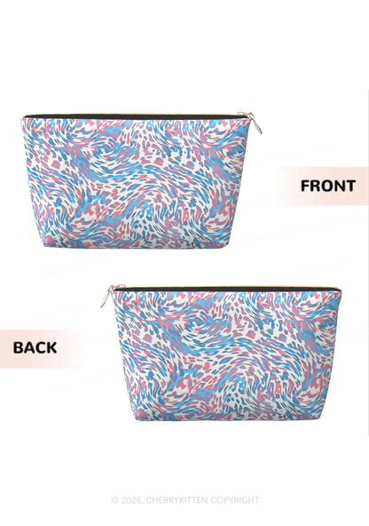 Trans Leopard Pride Y2K Makeup Bag Cherrykitten