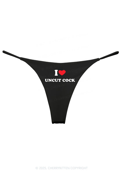 I Love Uncut Cxck Y2K Bikini String Thong Cherrykitten