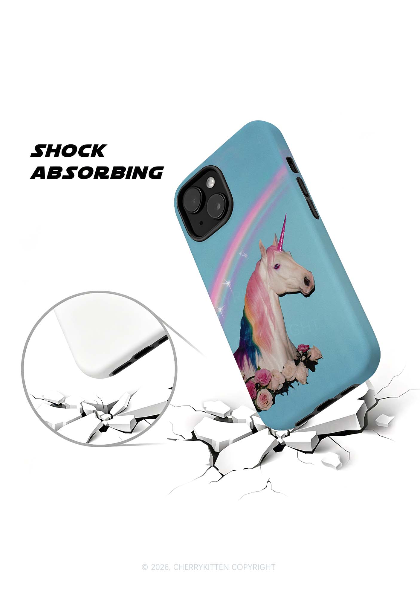 Colorful Unicorn Y2K Phone Case Cherrykitten