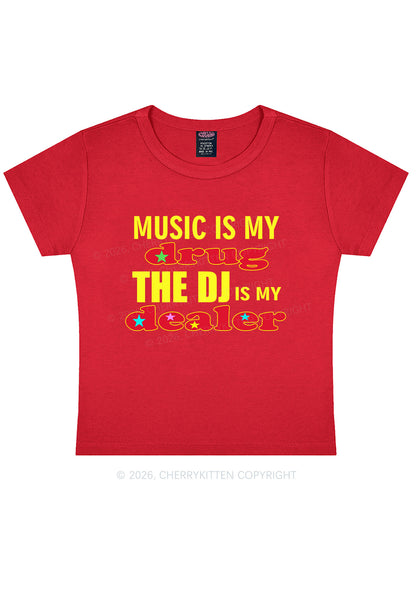 Music Is My Drxg Y2K Baby Tee Cherrykitten