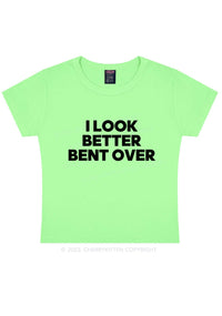 Look Better Bent Over Y2K Baby Tee Cherrykitten