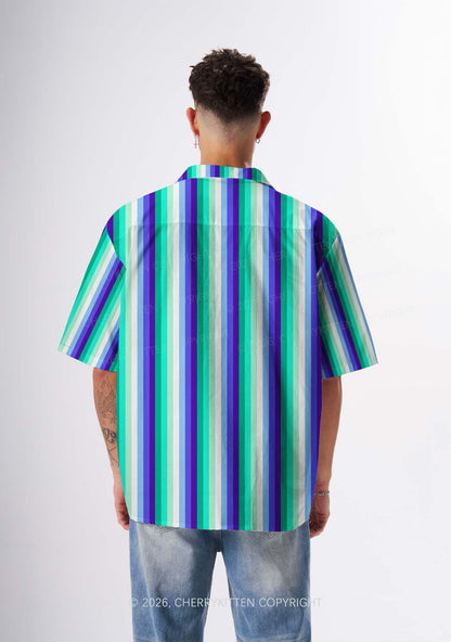 Gay Flag Pride Y2K Print Hawaiian Shirt Cherrykitten