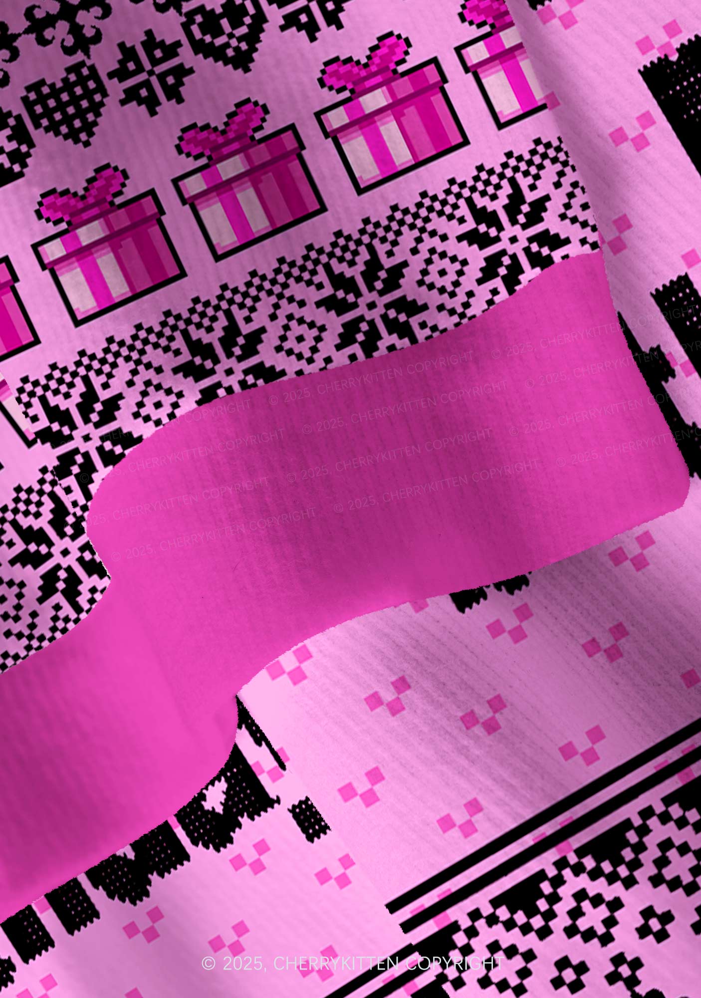 Jesus Birthday Y2K Christmas Cardigan Knit Sweatshirt Cherrykitten