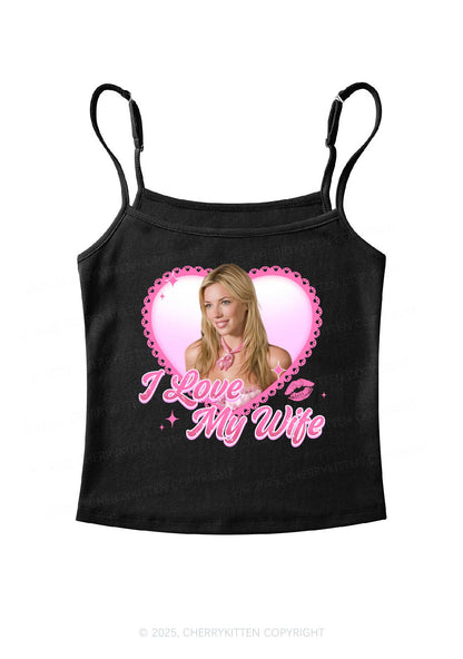 Custom I Love My Wife Y2K Spaghetti Strap Cami Cherrykitten