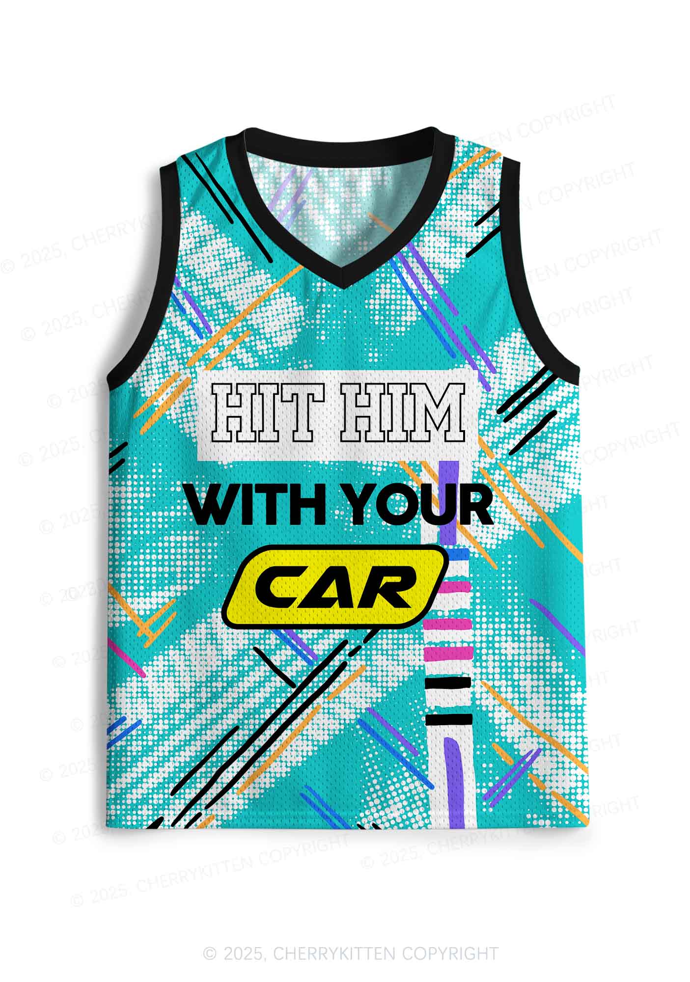 Custom Hit Him With Your Car Y2K Sport Jersey Tank Cherrykitten