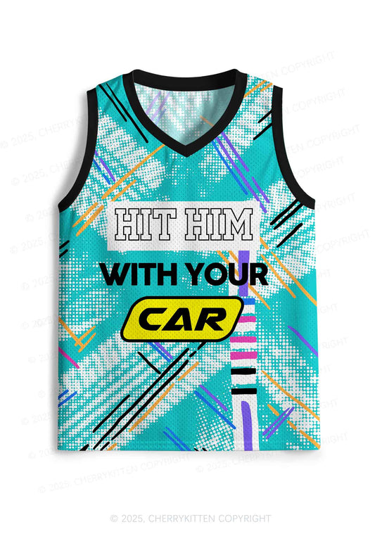 Custom Hit Him With Your Car Y2K Sport Jersey Tank Cherrykitten