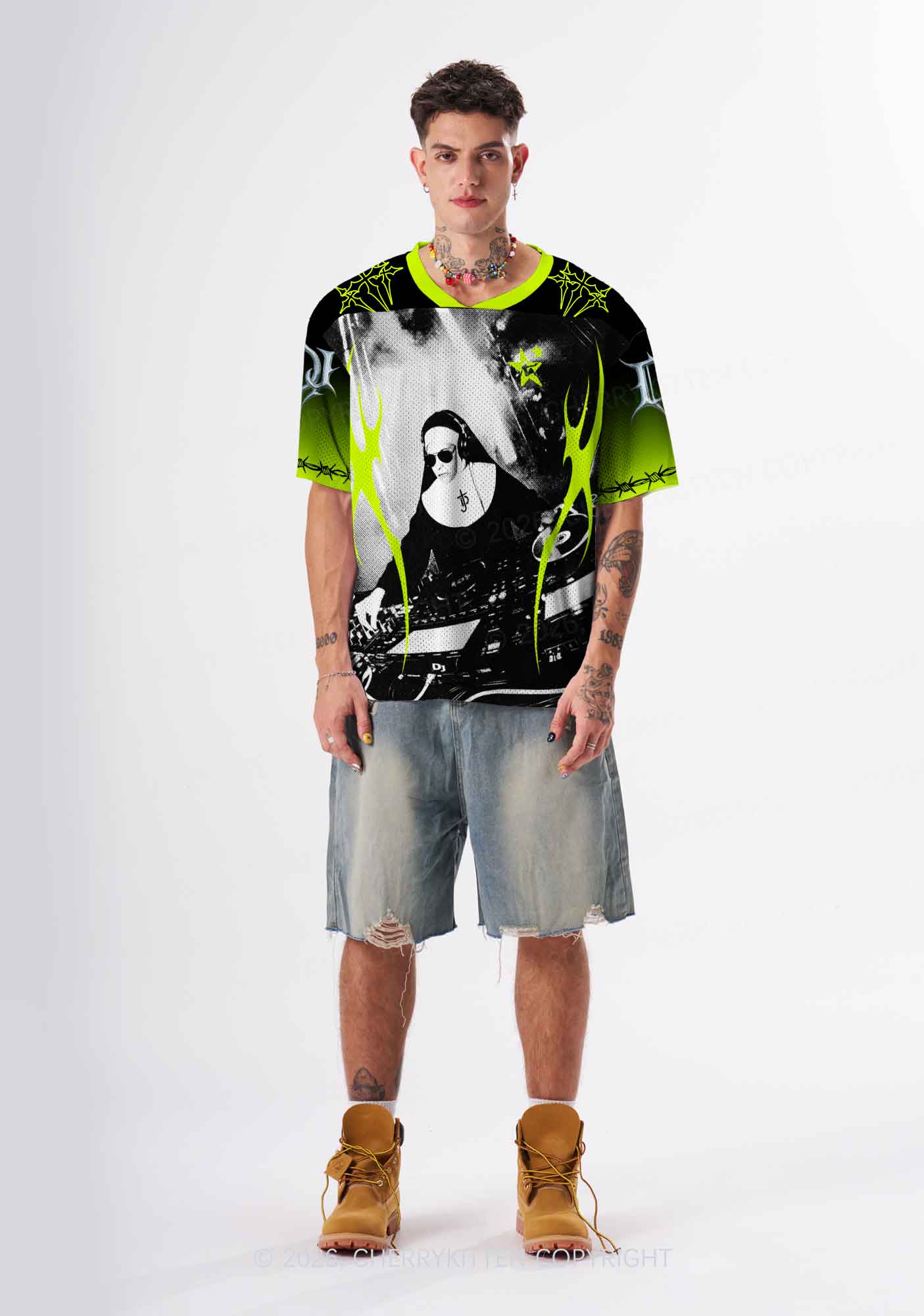 DJ Nun Y2K Sport Jersey Shirts Cherrykitten