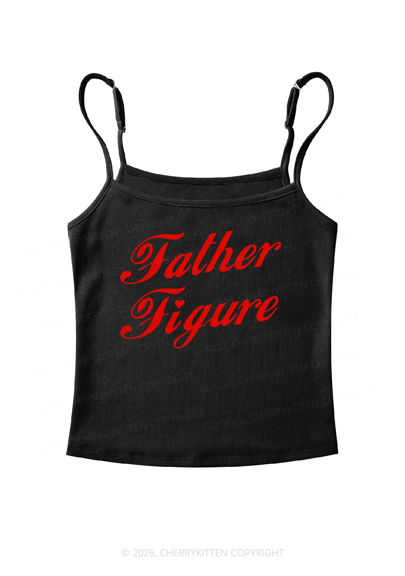 Father Figure Valentine's Day Y2K Spaghetti Strap Cami Cherrykitten