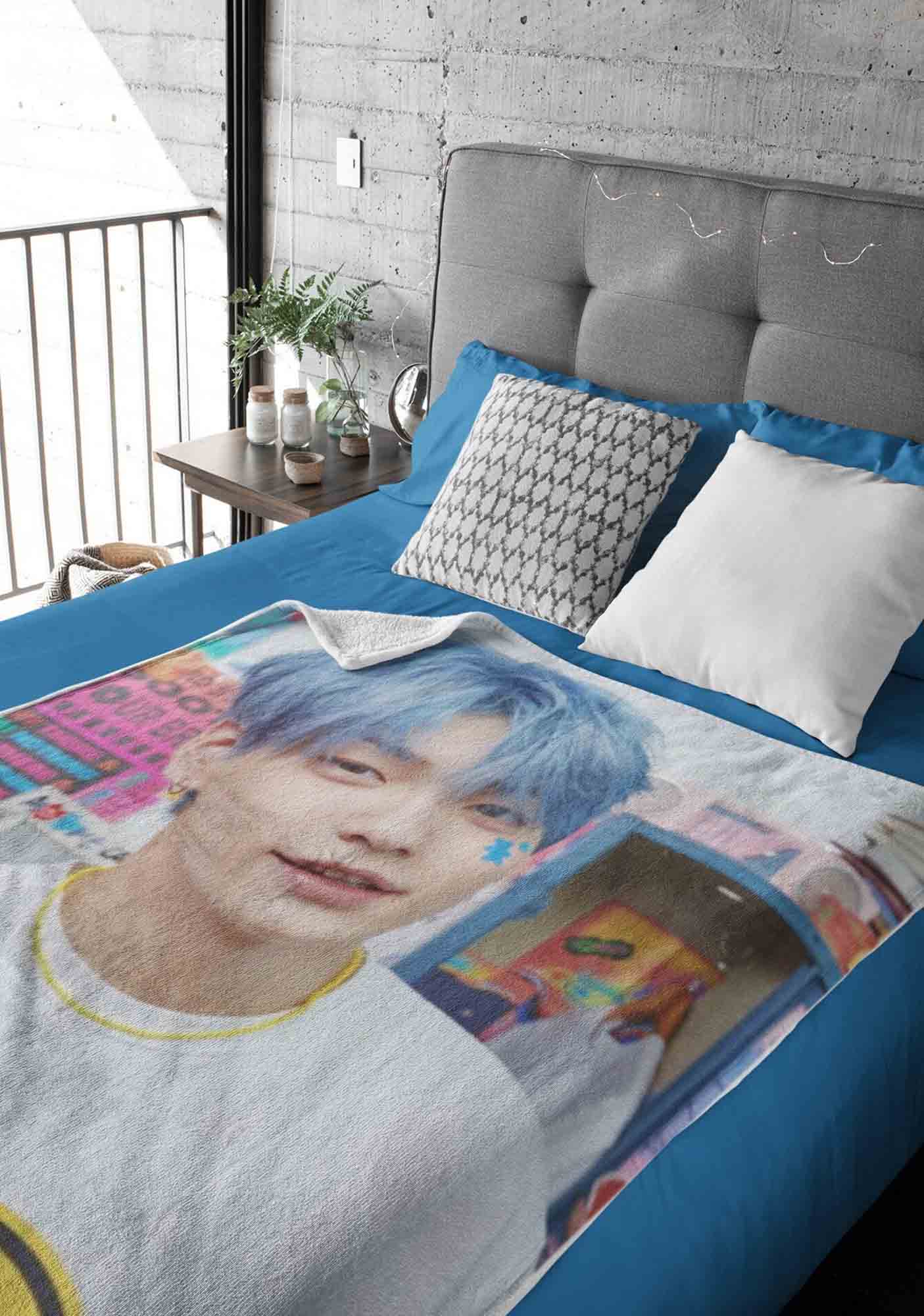 Soobin Boyfriend Photo Kpop Plush Blanket