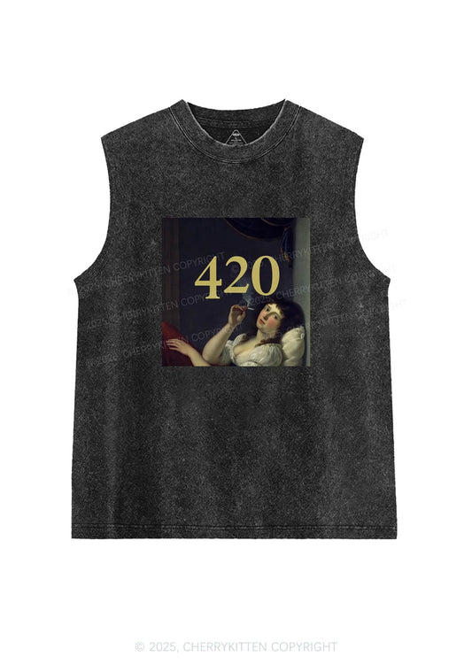 Four Twenty Y2K Washed Tank Cherrykitten