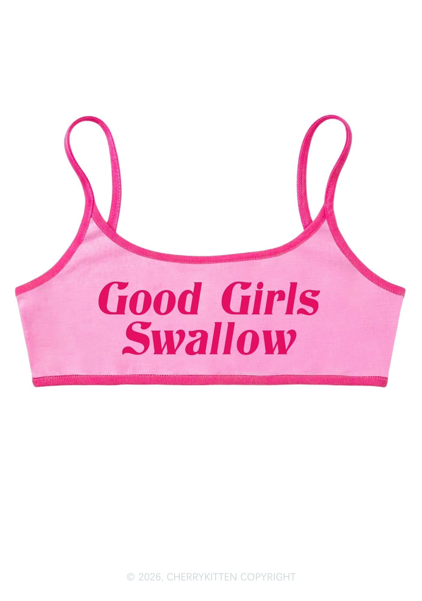 Good Girls Swallow Y2K Super Crop Cami Cherrykitten