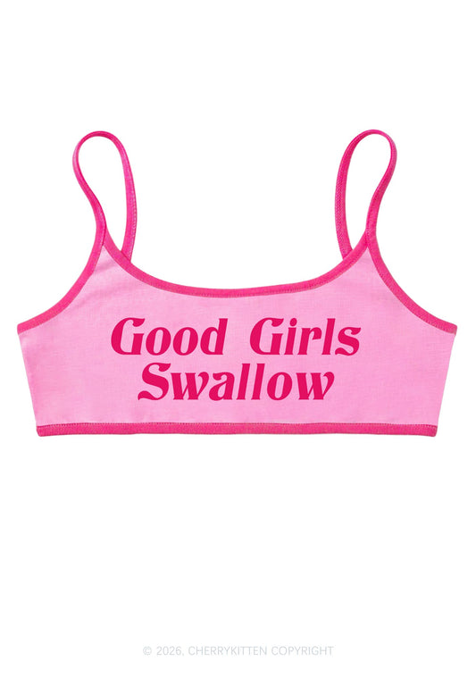 Good Girls Swallow Y2K Super Crop Cami Cherrykitten