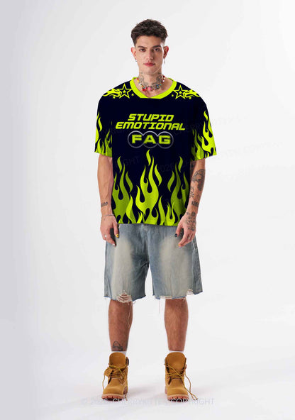 Stupid Emotional Fag Pride Y2K Sport Jersey Shirts Cherrykitten