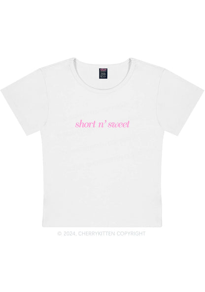 Short Sweet Y2K Baby Tee Cherrykitten