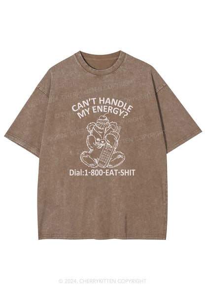 Can't Handle My Energy Y2K Washed Tee Cherrykitten