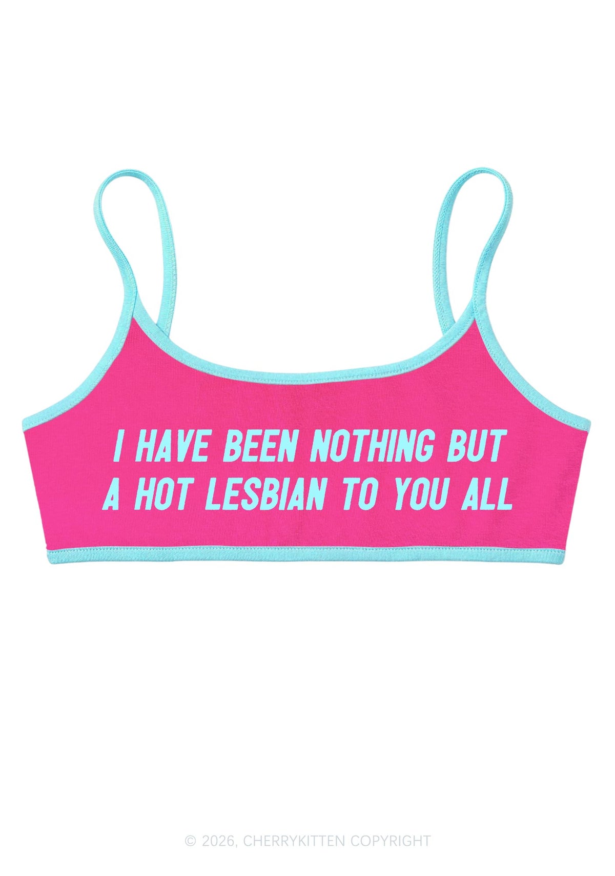 I Have Been A Hot Lesbian Pride Y2K Super Crop Cami Cherrykitten