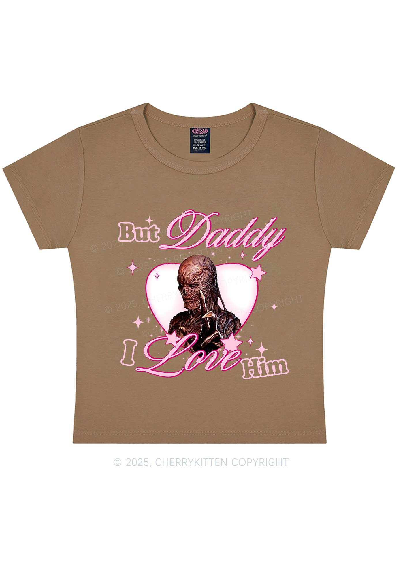 Daddy I Love VN Y2K Baby Tee Cherrykitten