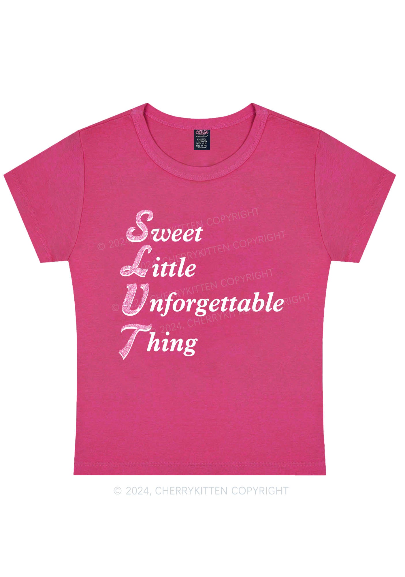 Slxt Things Y2K Baby Tee Cherrykitten