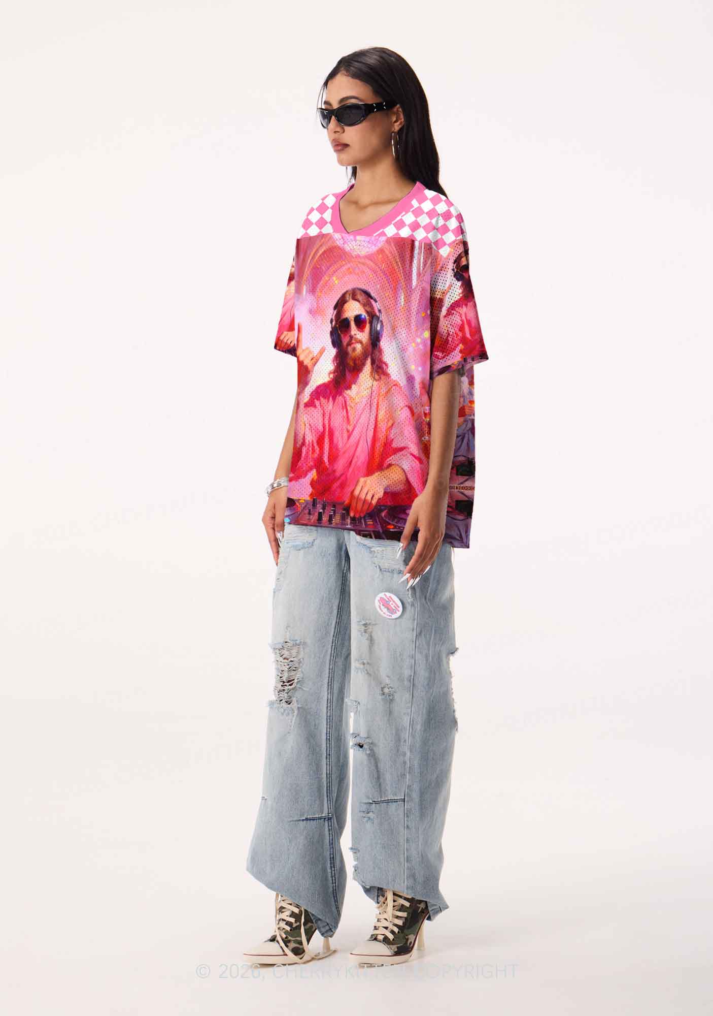 DJ Jesus Y2K Sport Jersey Shirts Cherrykitten