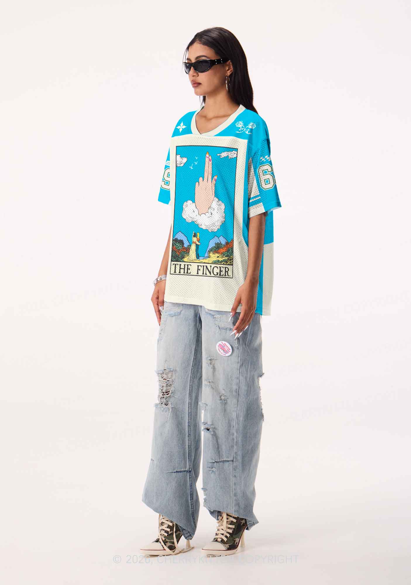 The Lesbians Finger Pride Y2K Sport Jersey Shirts Cherrykitten