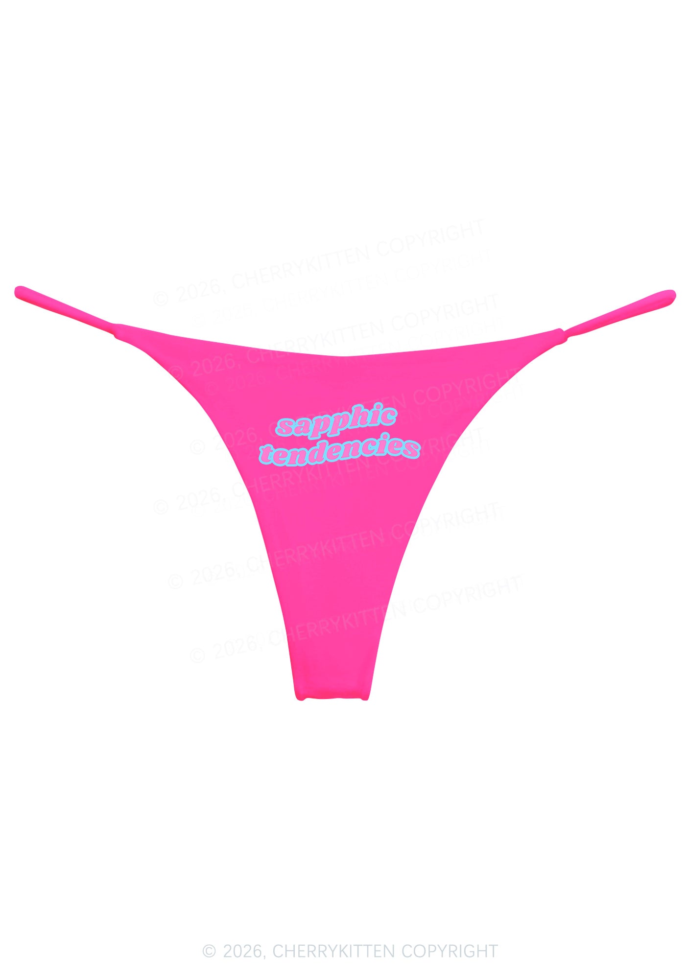 Sapphic Tendencies Pride Y2K Bikini String Thong Cherrykitten