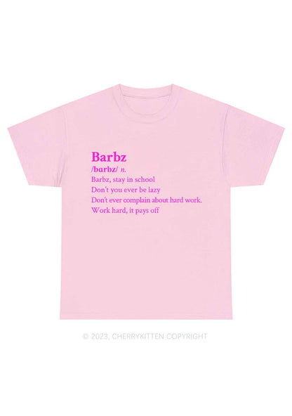 Barbz Meaning Y2K Chunky Shirt Cherrykitten