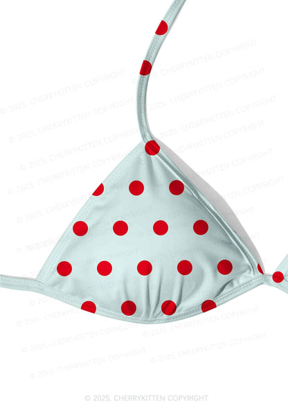 Fresh Red Dots Y2K Print Bikini Set Cherrykitten