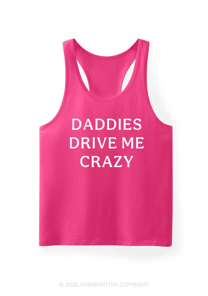 Daddies Drive Me Crazy Y2K Men Racerback Tank Top Cherrykitten
