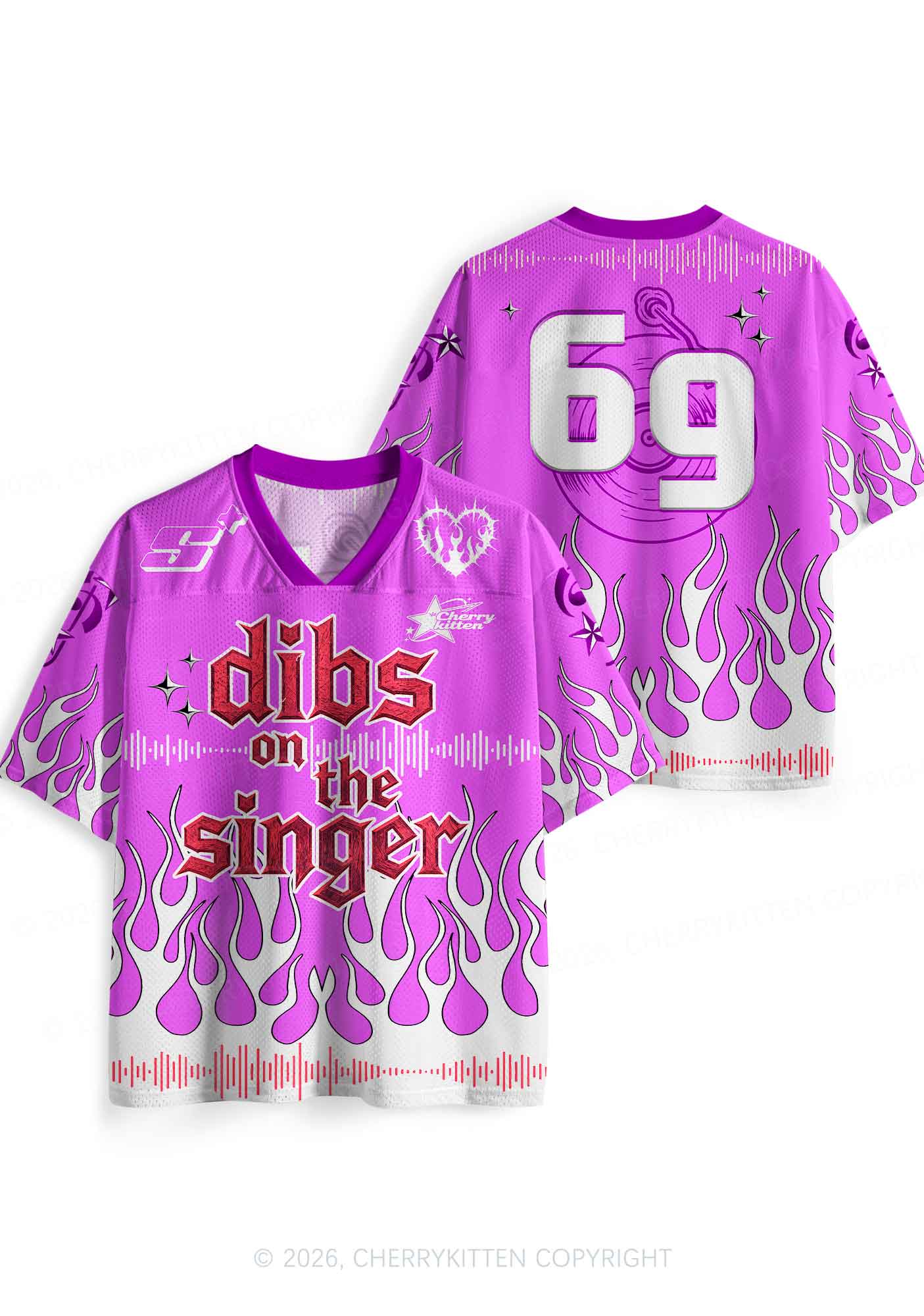 Dibs On The Singer Y2K Sport Jersey Shirts Cherrykitten