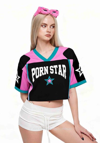 Custom Pxrn Star Y2K Crop Sport Jersey Shirts Cherrykitten