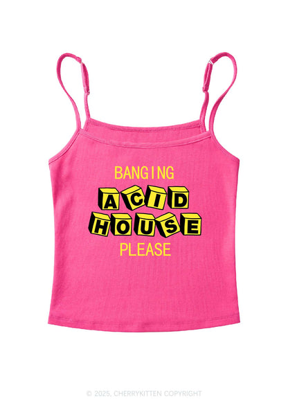 Banging Acid House Y2K Spaghetti Strap Cami Cherrykitten