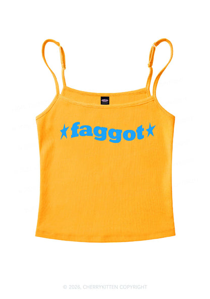 Red Faggot Pride Y2K Spaghetti Strap Cami Cherrykitten
