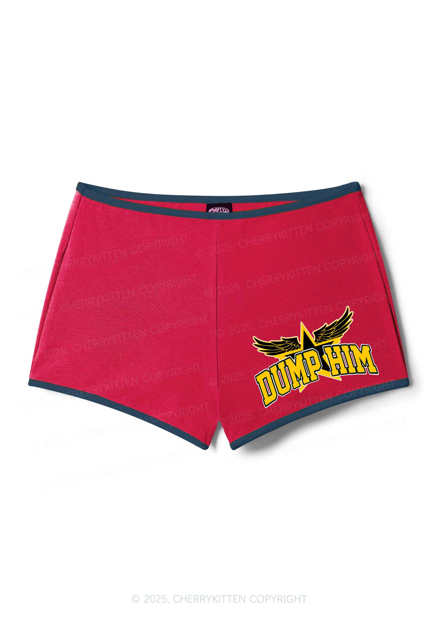 Dump Him Winged Star Y2K Booty Shorts Cherrykitten