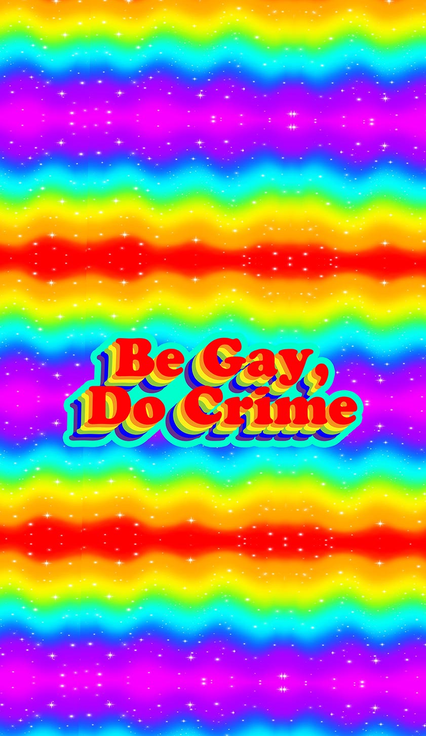 Be Gay Do Crime Pride Y2K Phone Case Cherrykitten