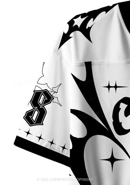 Custom White Cxxt Y2K Crop Sport Jersey Shirts Cherrykitten