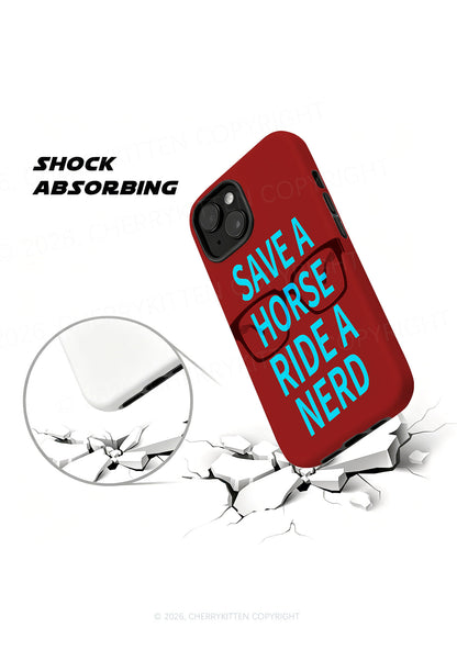 Save Horse Ride Nerd Y2K Phone Case Cherrykitten